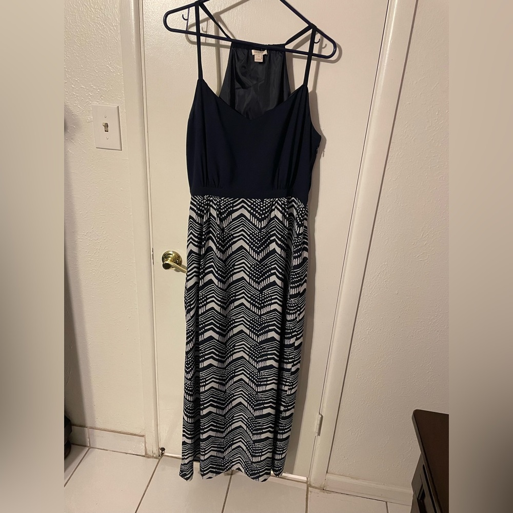 J. Crew long Dress  side Zipper size 12